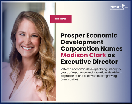Article image for Prosper Economic Development Names Madison Clark as Executive Director page