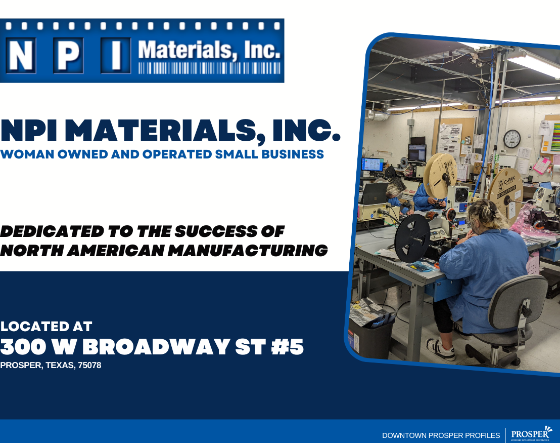 Article image for Downtown Prosper Profile - NPI Materials, Inc. page